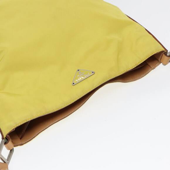 PRADA Shoulder Bag Nylon Yellow - Picture 6 of 10